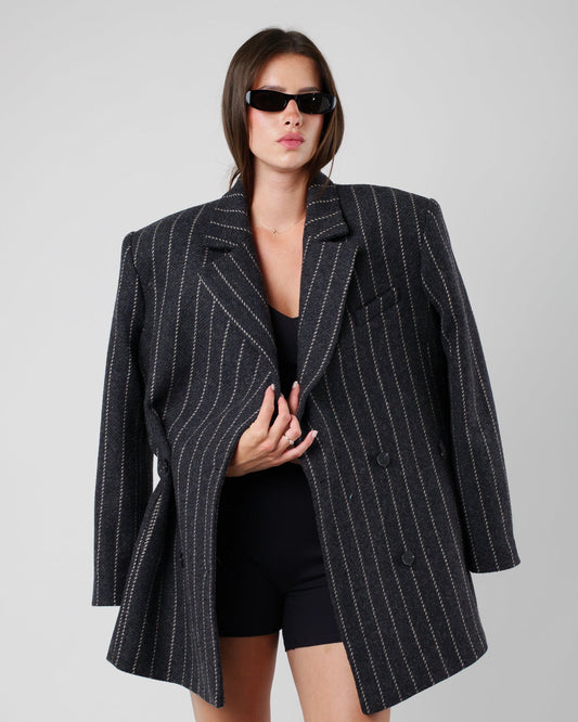 FRAME — STRIPE oversized blazer by THE VERVE